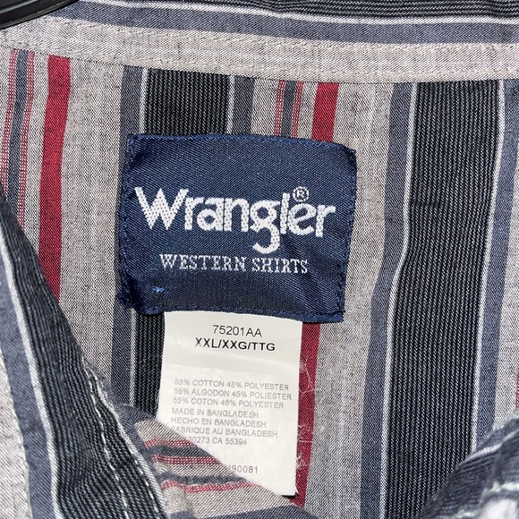Wrangler long sleeve pearl snap shirt size xxl - Picture 2 of 4